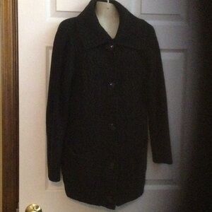 Women's Black Sweater Cardigan